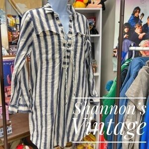 Madewell sz small long striped shirt A9